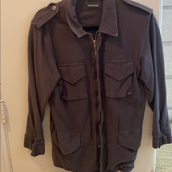 Monrow grey utility jacket